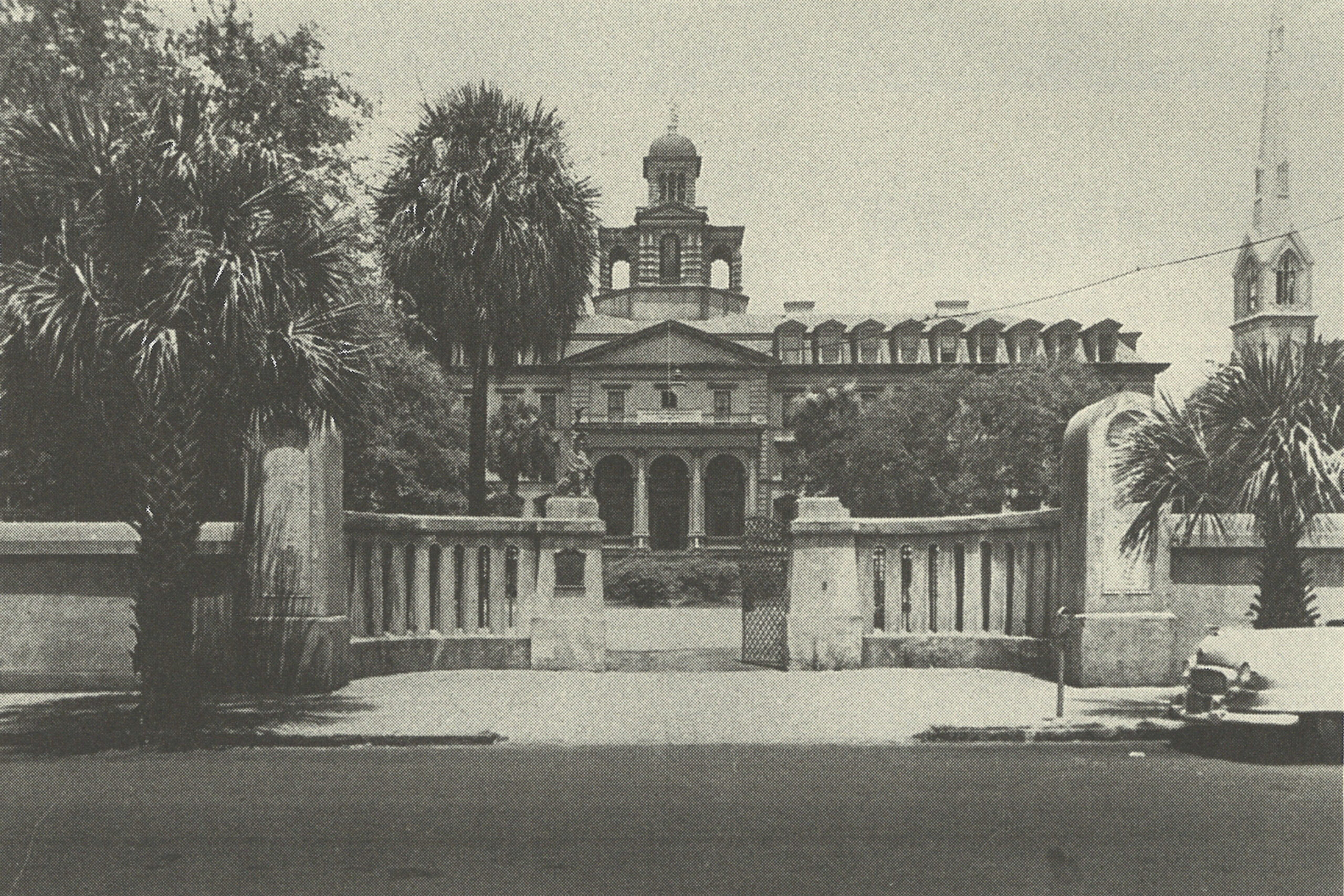 Historic photo of the original Charleston Orphan House building